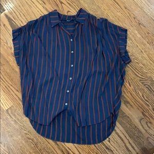 Madewell Button Down Striped Top